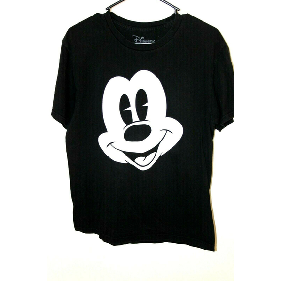Disney Other - Mickey Mouse M28 Disney Neff Unisex Graphic T-Shirt Black Crew Neck Cotton Med